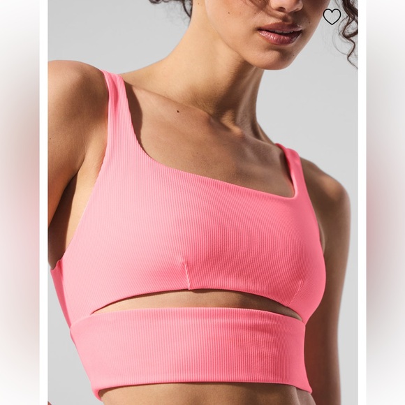 🩷ALO Yoga🩷 Slit Bra In Neon Bubblegum